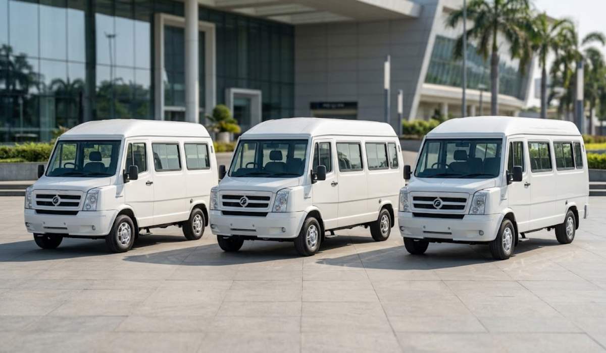 Comparison of 9 seater, 12 seater and 16 seater Tempo Traveller models for group travel